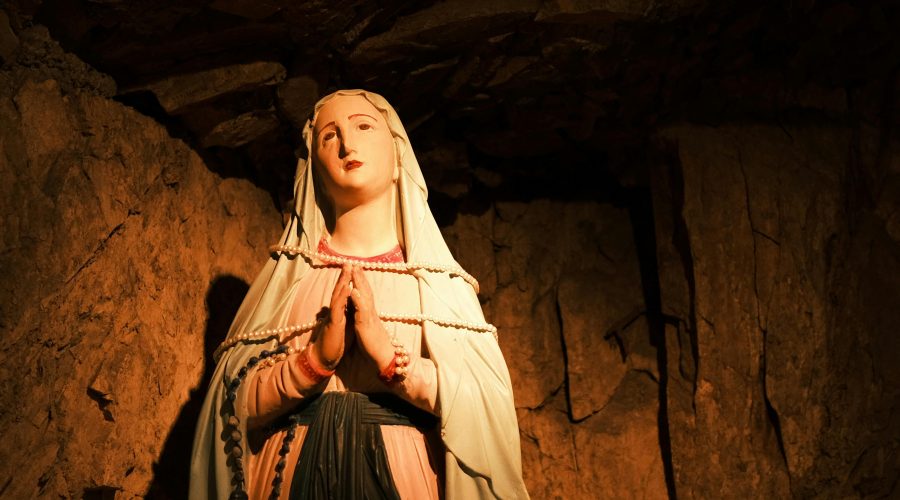 Virgin Mary statue
